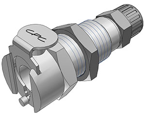 MCD1204 - Kupplung MS-VC Schott/Klemmverschraub. 6,4 x 4,3 mm mit Absperrung