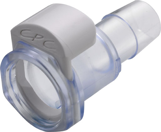 MPX17803 - Kupplung Polycarbonat mit Schlauchtülle 12,7 mm Schlauch ID