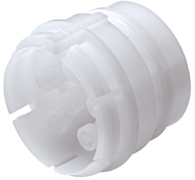 SXF4201 SXF4201 - Sechsfachverb. Stecker Acetal, Schott mit 1,6 mm Acetal Kuppl. Einsätzen ohne Absperrung