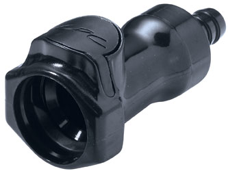 HFC17657 - Kupplung PSU mit Schlauchtülle 9,5 mm ohne Absperrung, schwarz  UV-beständig
