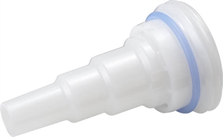 DQPRO20BCS70202 DQPRO20BCS70202 - Einsatz für 70 mm BCS-Gewinde (70x6 und 70x5 Kunststofffässer) HDPE, FKM-Dichtring