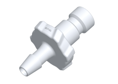 BC330 BC330 - Stecker Nylon (weiß) mit 2,4 mm Schlauchtülle