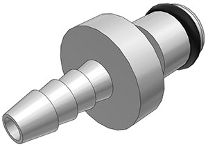 MC2202 MC2202 - Stecker MS-VC mit Schlauchtülle 3,2 mm ohne Absperrung
