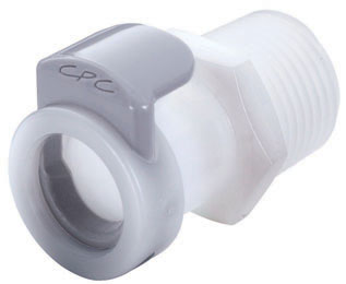 49200 - Kupplung Acetal mit konischem AG 3/8" NPT ohne Absperrung, NSF (APC10006 NSF)