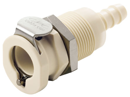 PLC1600412 - Kupplung PP Schott mit Schlauchtülle 6,4 mm ohne Absperrung
