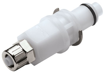 PLMD20004 - Multi-Mount Steckereinsatz Acetal mit Klemmverschraubung 6,4 x 4,3 mm mit Absperrung