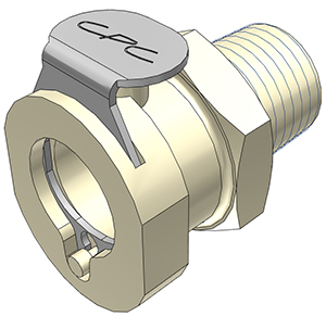 PLCD1000412 PLCD1000412 - Kupplung PP mit konischem AG 1/4" NPT mit Absperrung