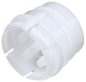 SXF4202 SXF4202 - Sechsfachverb. Stecker Acetal, Schott mit 3,2 mm Acetal Kuppl. Einsätzen ohne Absperrung