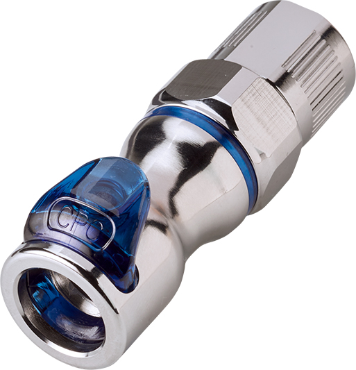 LQ4D13006BLU LQ4D13006BLU - Kupplung MS-VC mit Klemmverschraubung 9,5 mm x 6,4 mm, blau mit Absperung, Non-Spill