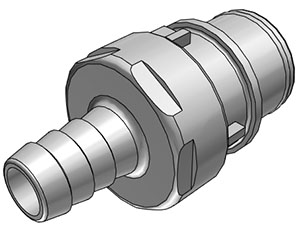 HFC22612 HFC22612 - Stecker PP mit Schlauchtülle 9,5 mm ohne Absperrung