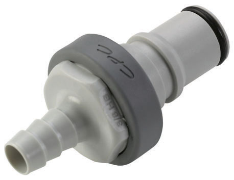 NS6D22006 NS6D22006 - Stecker PP mit Schlauchtülle 9,5 mm mit Absperrung, Non-Spill