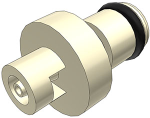 PMC220112 - Stecker PP mit Schlauchtülle 1,6 mm ohne Absperrung
