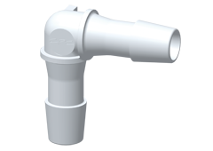 HE1230 HE1230 - Winkel-Schlauchverbinder 9,5 mm, Nylon, weiß