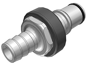 NS6D22008 NS6D22008 - Stecker PP mit Schlauchtülle 12,7 mm mit Absperrung, Non-Spill