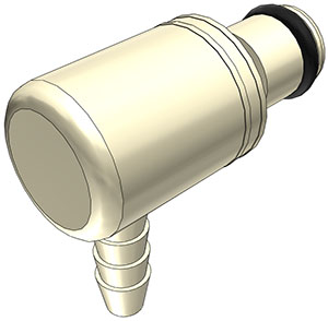 PMC230212 PMC230212 - Stecker PP mit Winkel-Schlauchtülle 3,2 mm ohne Absperrung