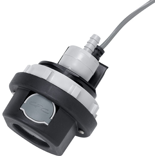 IUDCDR1600400 IUDCDR1600400 - RFID Kupplung PP Schott m. Schlauchtülle 6,4 mm mit Absperrung Lesegerät mit RS-232 Schnittstelle