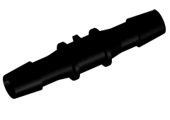 HS1231 - Gerader Schlauchverbinder 9,5 mm, Nylon, schwarz