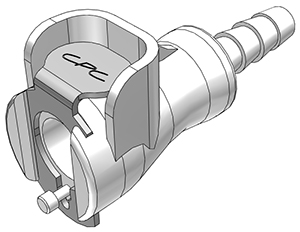 PMC1703 - Kupplung Acetal mit Schlauchtülle 4,8 mm ohne Absperrung