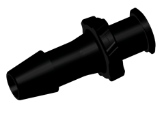 LF6131 - FEMALE LUER 3/16 HB BLACK NYLON