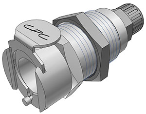 75400 75400 - Kupplung MS-VC Schott/Klemmverschraub. 6,4 x 4,3 mm mit Absperrung, NSF (LCD12004 NSF)