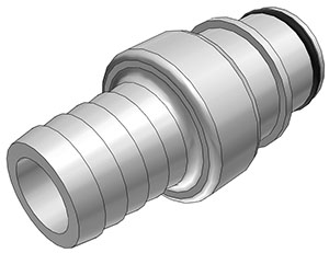HFC221035 HFC221035 - Stecker PSU mit Schlauchtülle 15,9 mm ohne Absperrung