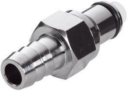 73900 - Stecker MS-VC mit Schlauchtülle 9,5 mm ohne Absperrung, NSF (LC22006 NSF)