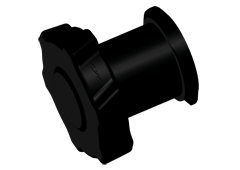 LCAP31 LCAP31 - LUER CAP, BLACK NYLON