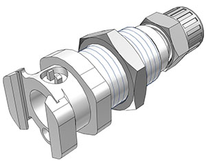 LM12006 - Multi-Mount Kupplungseinsatz MS-VC mit Klemmverschraubung 9,5 x 6,4 mm ohne Absperrung
