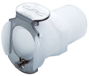 PLC10004 - Kupplung Acetal mit konischem AG 1/4" NPT ohne Absperrung