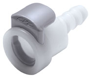 APC17004 - Kupplung Acetal mit Schlauchtülle 6,4 mm ohne Absperrung, kurze Bauform