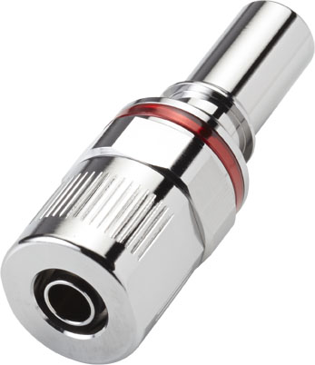 LQ4D20006RED LQ4D20006RED - Stecker MS-VC mit Klemmverschraubung 9,5 mm x 6,4 mm, rot mit Absperung, Non-Spill