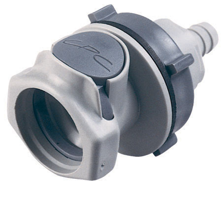 HFC16612 HFC16612 - Kupplung PP Schott mit Schlauchtülle 9,5 mm ohne Absperrung