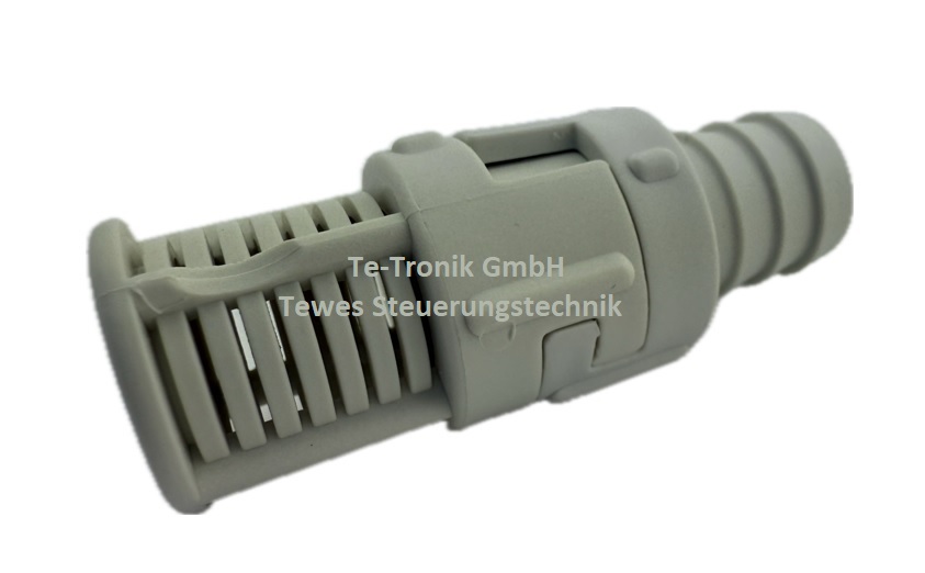 2479002 - Fußventil PP für Tauchrohr 1/2", EPDM-Dichtungen und Hastelloy-C® Feder
