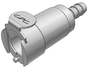 70800 70800 - Kupplung MS-VC mit Schlauchtülle 6,4 mm mit Absperrung, NSF (LCD17004 NSF)