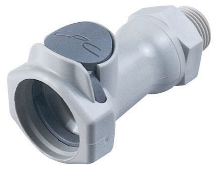 63400 63400 - Kupplung PP mit konischem AG 3/8" NPT ohne Absperrung, NSF (HFC10612 NSF)
