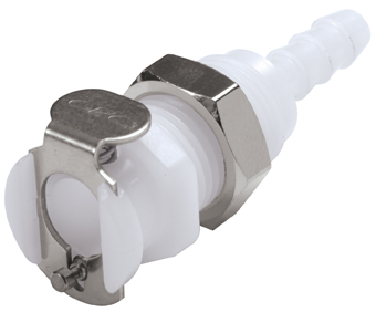 PMC1603 PMC1603 - Kupplung Acetal Schott mit Schlauchtülle 4,8 mm ohne Absperrung