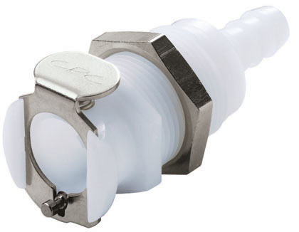 PLC16004 - Kupplung Acetal Schott mit Schlauchtülle 6,4 mm ohne Absperrung