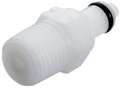 PMC2402BSPT - Stecker Acetal mit konischem AG 1/8" BSPT ohne Absperrung