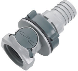HFC161212 - Kupplung PP Schott mit Schlauchtülle 19,0 mm ohne Absperrung